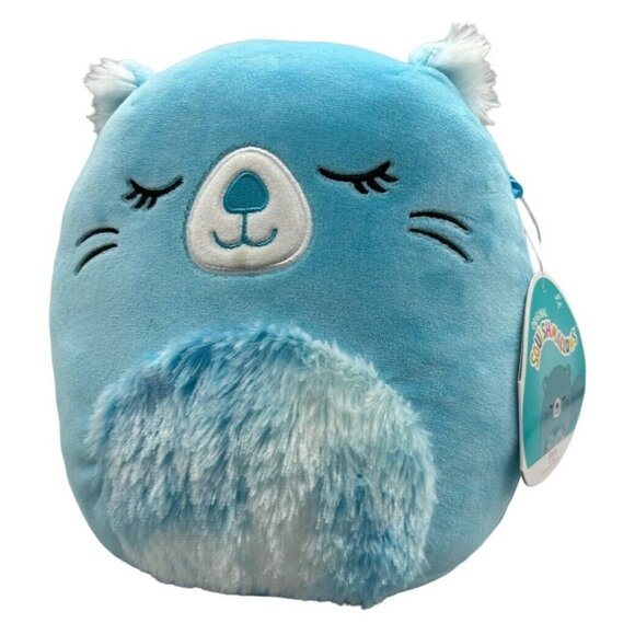 Bara the Blue Beaver 8" Squishmallow Plush Soft Plush Toy Animal Kellytoy NEW - Picture 7 of 7